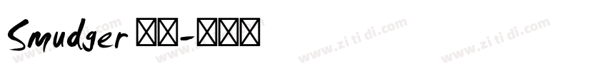 Smudger 字体字体转换